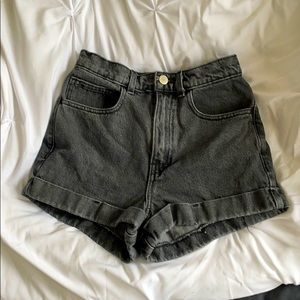 American apparel denim shorts